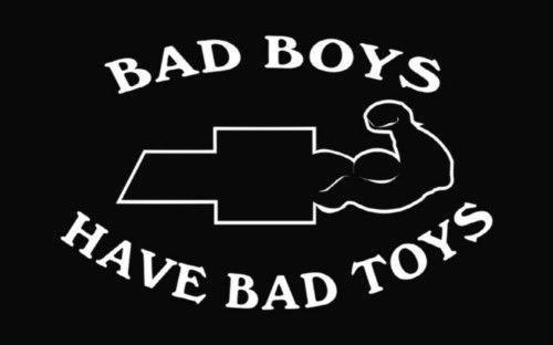 Funny Chevy Logo - Bad Boys Chevy Die Cut Decal Vinyl Sticker Die Cuts