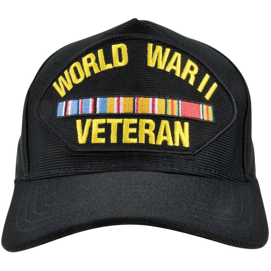 Hat World Logo - WORLD WAR II VETERAN PAC HAT USA MADE - Hats - Clothing