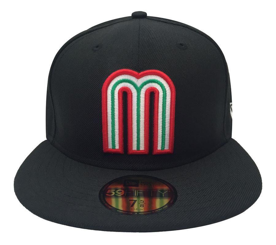 Hat World Logo - Mexico Fitted New Era 59FIFTY Hat World Baseball Classics Cap Black ...