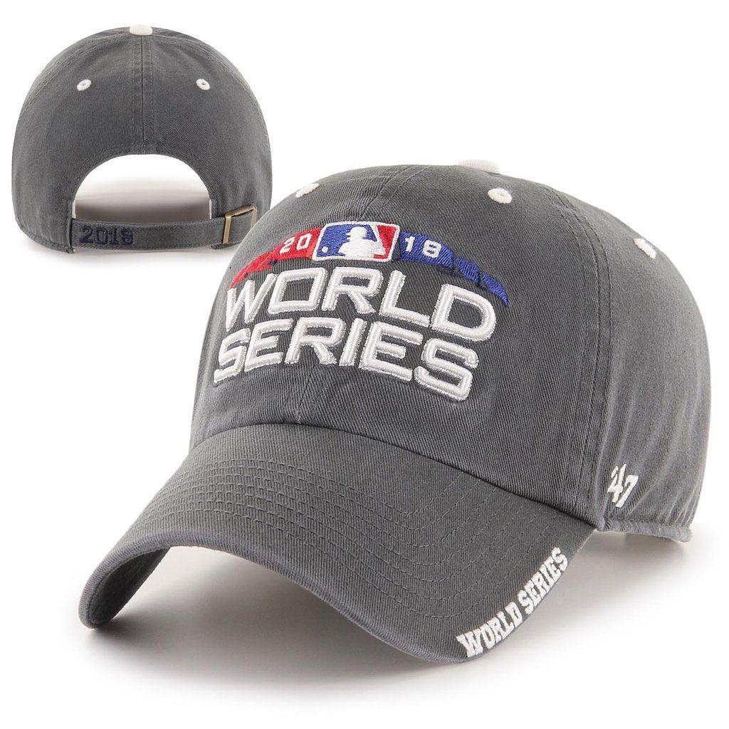 Hat World Logo - 2018 World Series Logo 47 Clean-Up - Charcoal – JerseyStreetStore.com