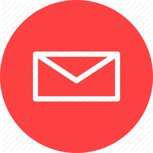 Red Email Logo - 'Social & Messaging UI Line'