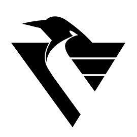 Black and White Penguins Logo - NHL - Pittsburgh Penguins Logo Stencil | Pumpkin stencil | Pumpkin ...