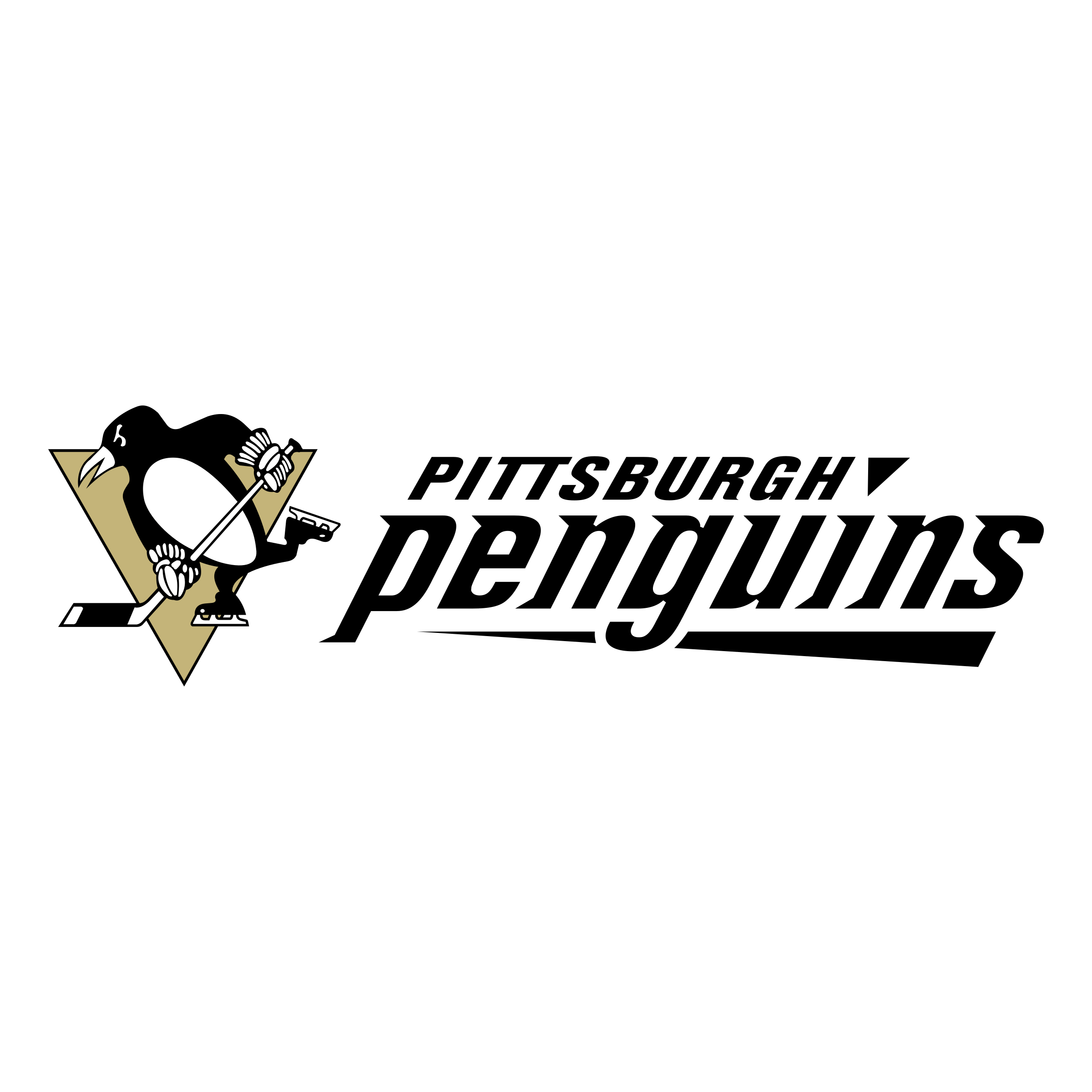 Black and White Penguins Logo - Pittsburgh Penguins Logo PNG Transparent & SVG Vector