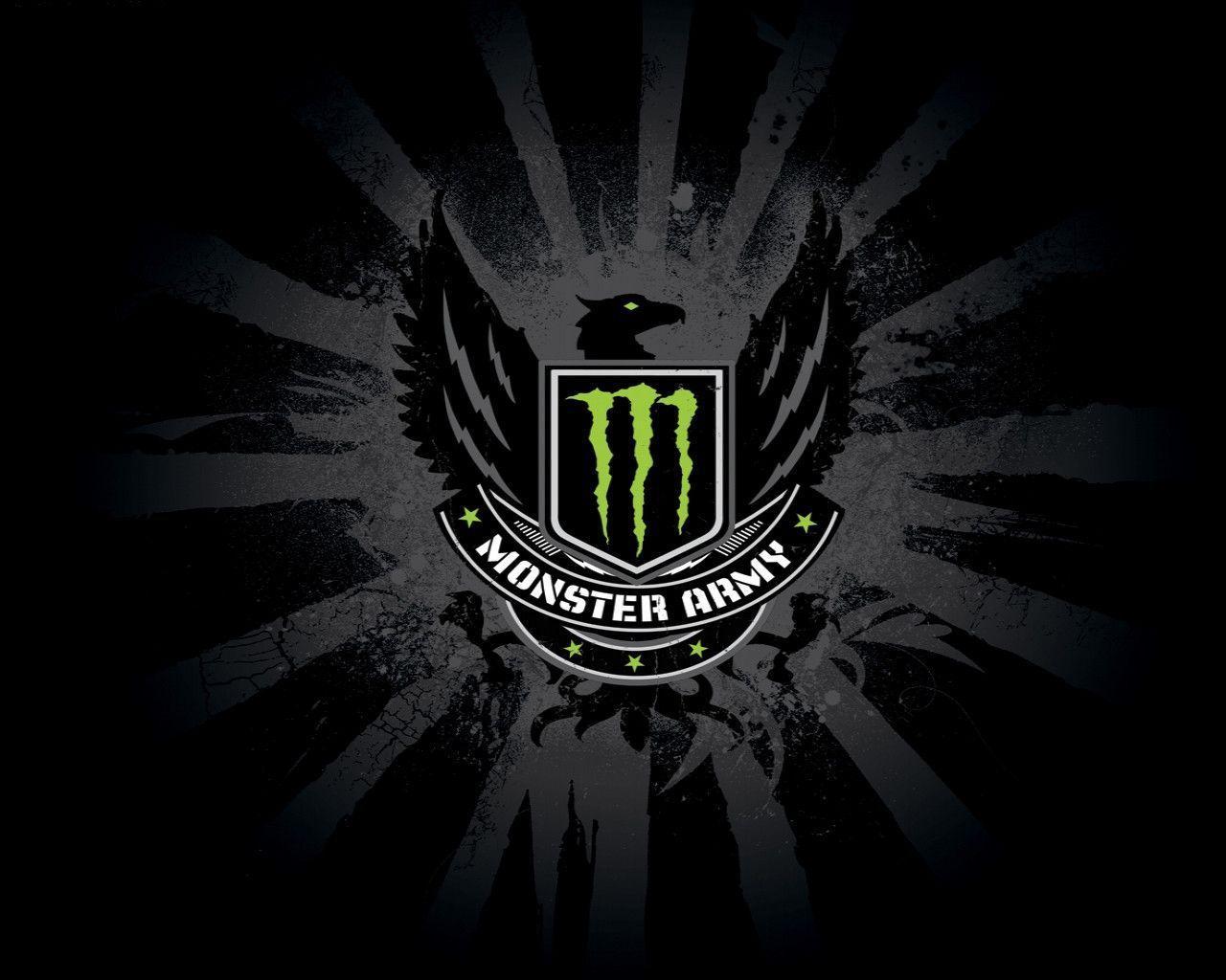 Monster Army Logo - Monster Energy Logo Wallpaper