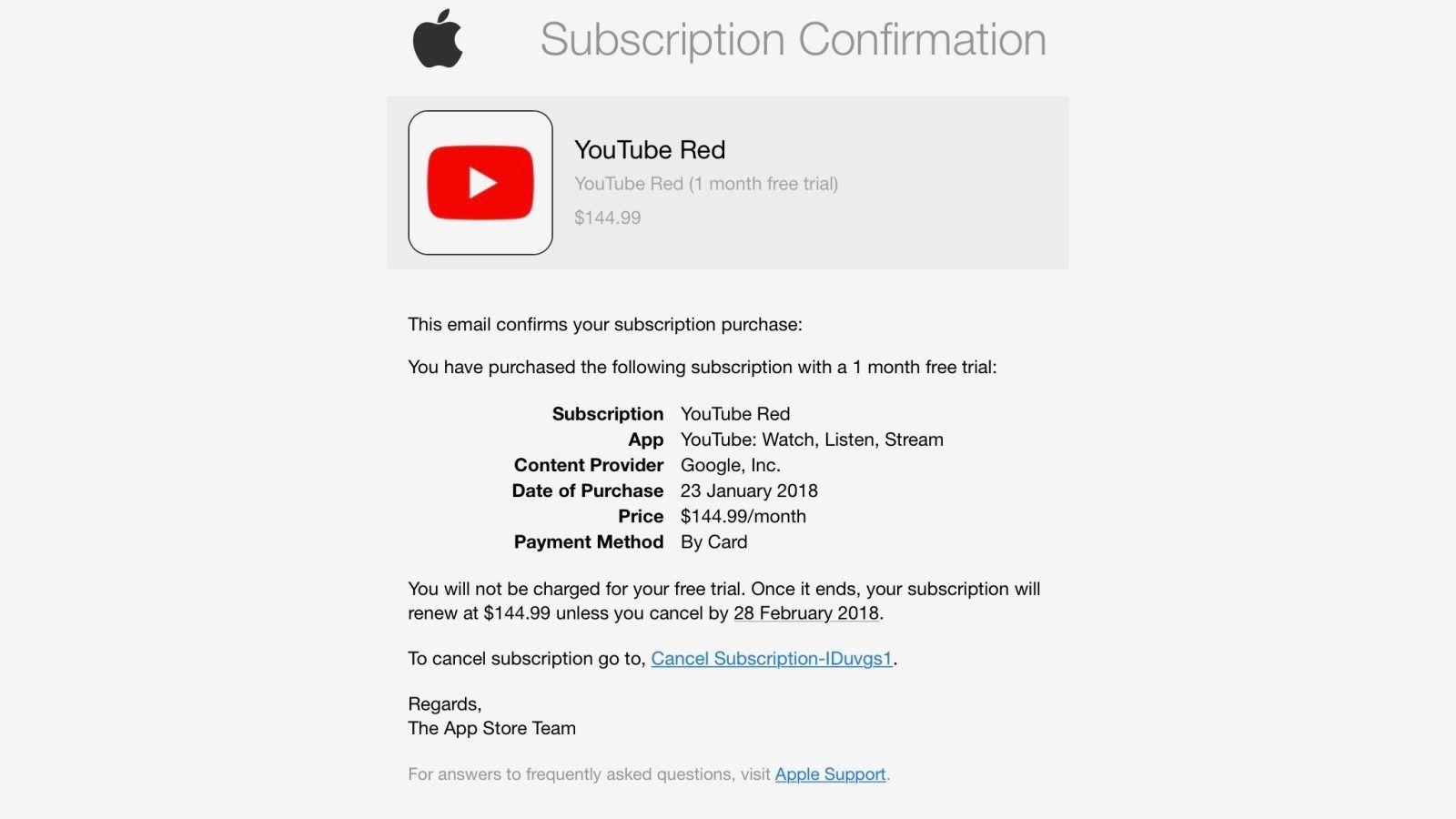 Red Email Logo - PSA: Watch out for these convincing App Store subscription phishing ...