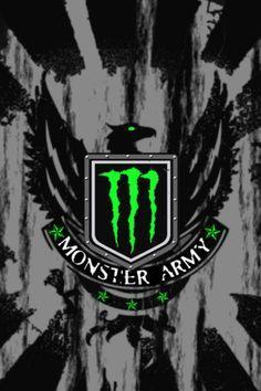 Monster Army Logo - Best Monster Energy image. Background, Metal mulisha, Monster
