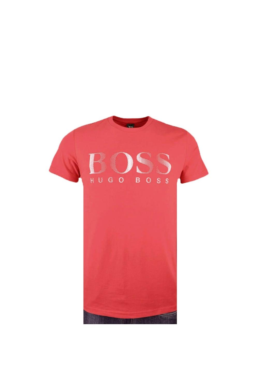 Red Clothing Company Logo - Hugo Boss Black Hugo Boss Beachwear T Shirt Red