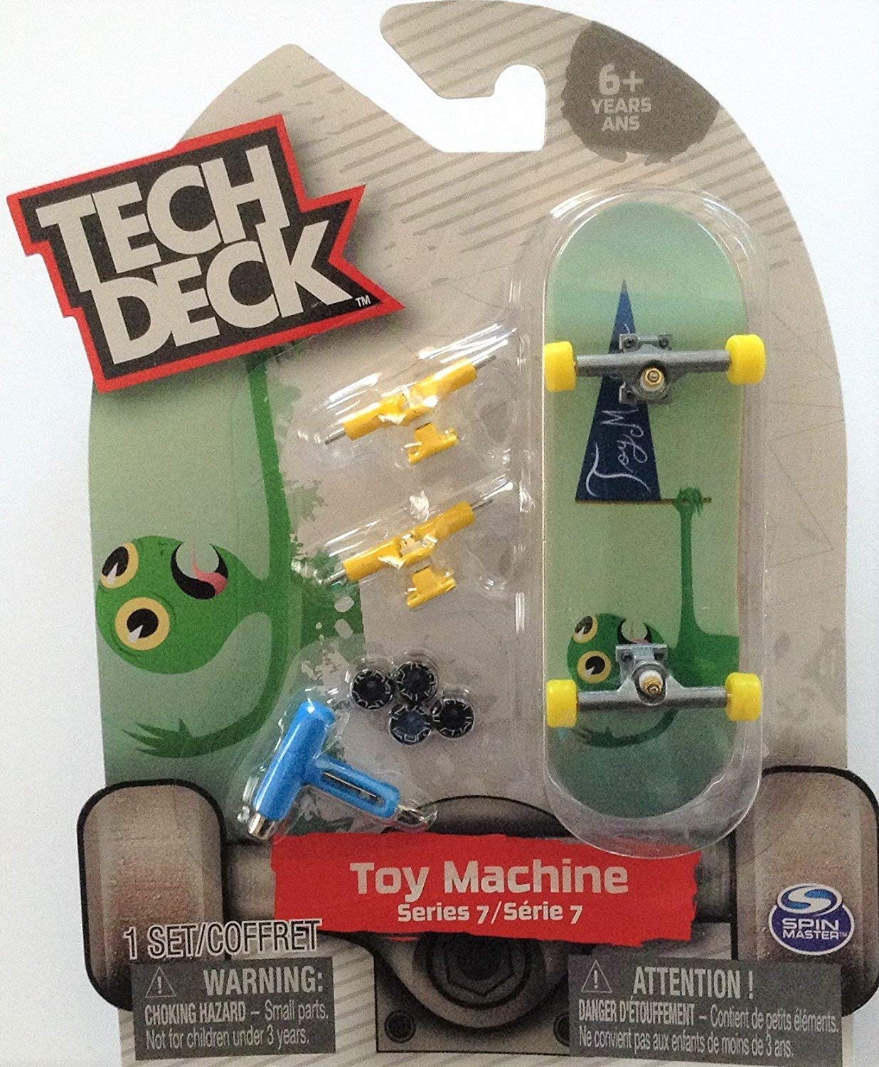 Small Toy Machine Logo - Tech Deck TOY MACHINE Series 7 Green Turtle Ultra Rare