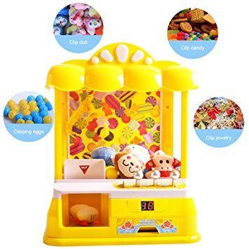 Small Toy Machine Logo - Amazon.com: GOWIN Light Up Small Claw Machine Prizes Candy Claw Game ...