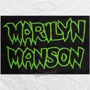 Marilyn Manson Original Logo - Marilyn Manson Portrait of an American Family Logo Embroidered Patch ...
