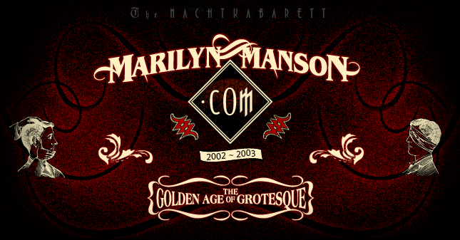 Marilyn Manson Original Logo - Golden Age of Grotesque Era. MarilynManson.com