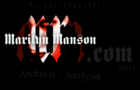 Marilyn Manson Original Logo - MarilynManson.com | Hidden Sites | Audio & Video Archives - The ...