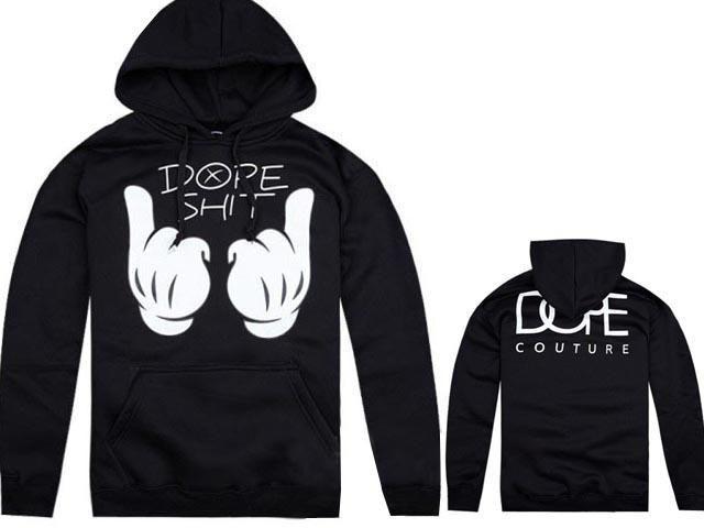 Dope Hands Logo - Real Dope Couture Dope Shit The Hands Logo Print Graphic Black