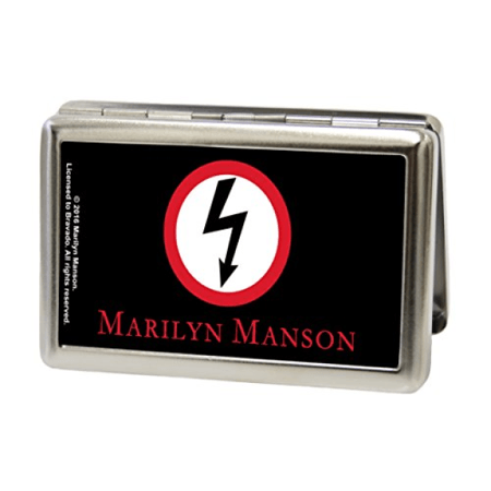 Marilyn Manson Original Logo - MARILYN MANSON Metal Multi-Use Wallet Business Card Holder - Bolt ...