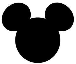 Mickey Mouse Ears Logo - 1) Mickey Mouse Disney Die-cut Vinyl Decal Sticker Logo Ears Shape ...