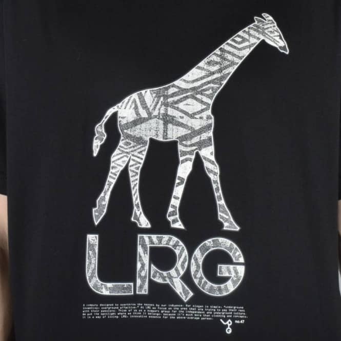 LRG Giraffe Logo - LRG Giraffe Skate T-Shirt - Black - SKATE CLOTHING from Native Skate ...