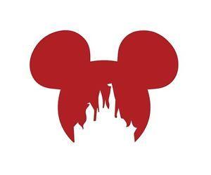 Disney Mickey Logo - Mickey Ears Disney Castle Disneyland Logo Vinyl Decal Stickers Car