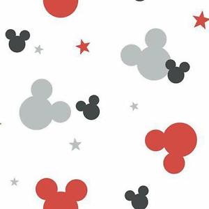 Disney Mickey Logo - Disney Mickey Mouse Logo on Sure Strip Wallpaper DY0209 | eBay