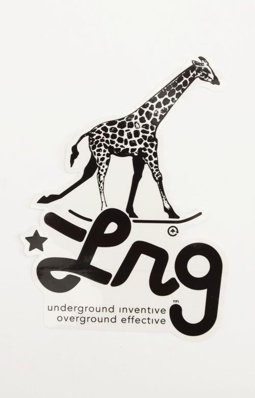 LRG Skate Logo - LRG, Giraffe Logo Sticker x 5