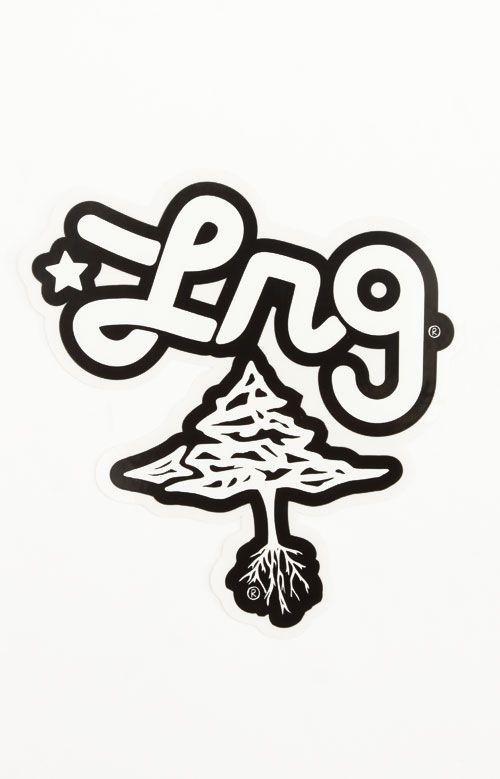 LRG Skate Logo - LRG, Large Script Tree Sticker - 5.5