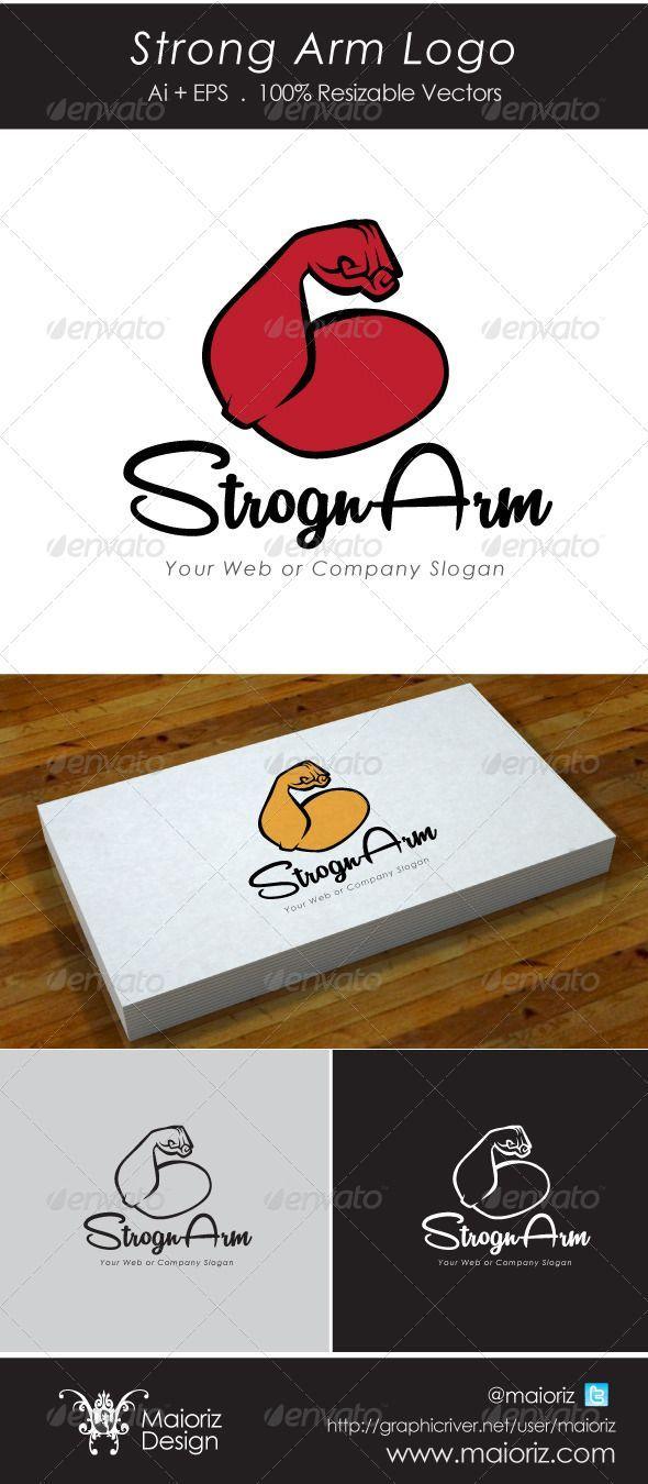 Strong Body Logo - Logo Template professional, stylish and modern. VectorAI EPS