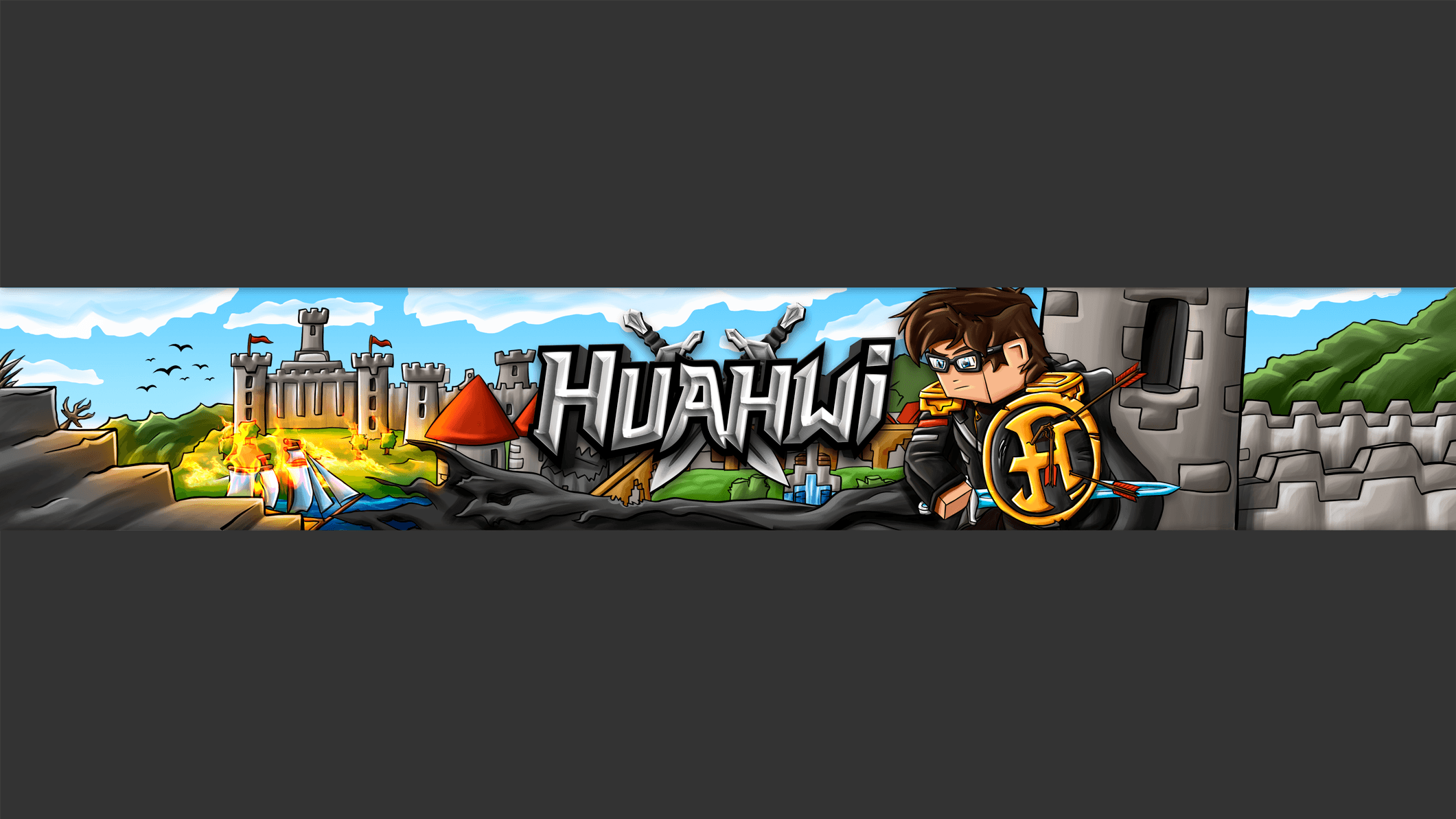Huahwi Logo - FinsGraphics | Huahwi Youtube Banner