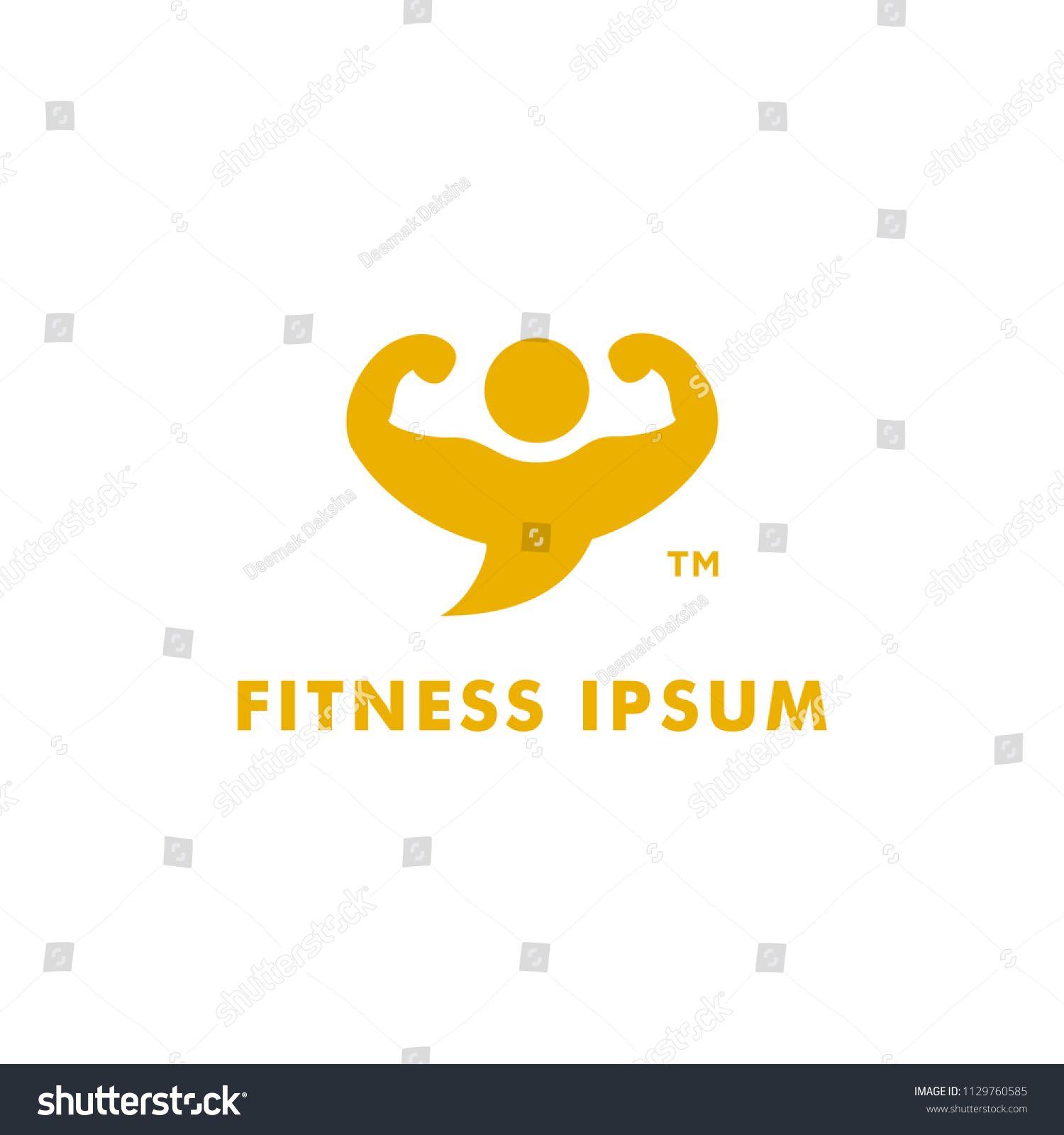 Strong Body Logo - Fitness Logo Design Muscle Body Strong. fitness, training, strong ...