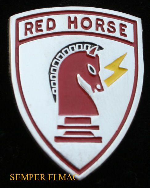 USAF Red Horse Logo - Red Horse US Air Force Civil Engineer Squadron Hat Pin | eBay