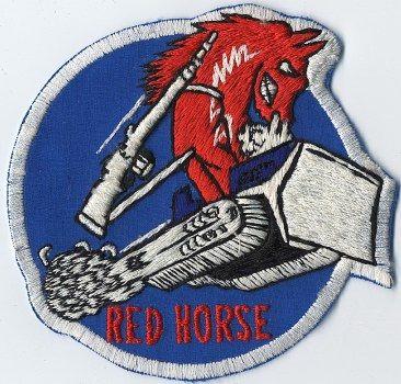 USAF Red Horse Squadron Logo - 820th red horse patches