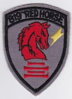 USAF Red Horse Squadron Logo - USAF Patch USAFE 819 CES Red Horse Civil Engineering Squadron RAF