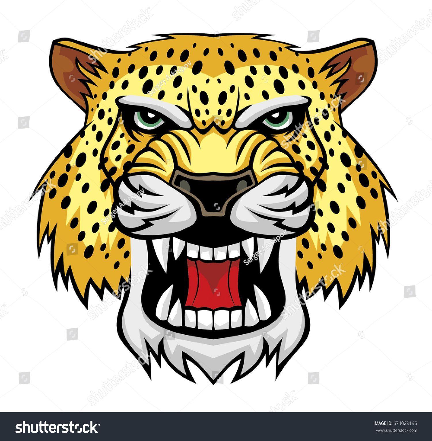Jaguar Head Logo - Angry jaguar head logo. | Shutterstock | Snow leopard, Logos и Jaguar