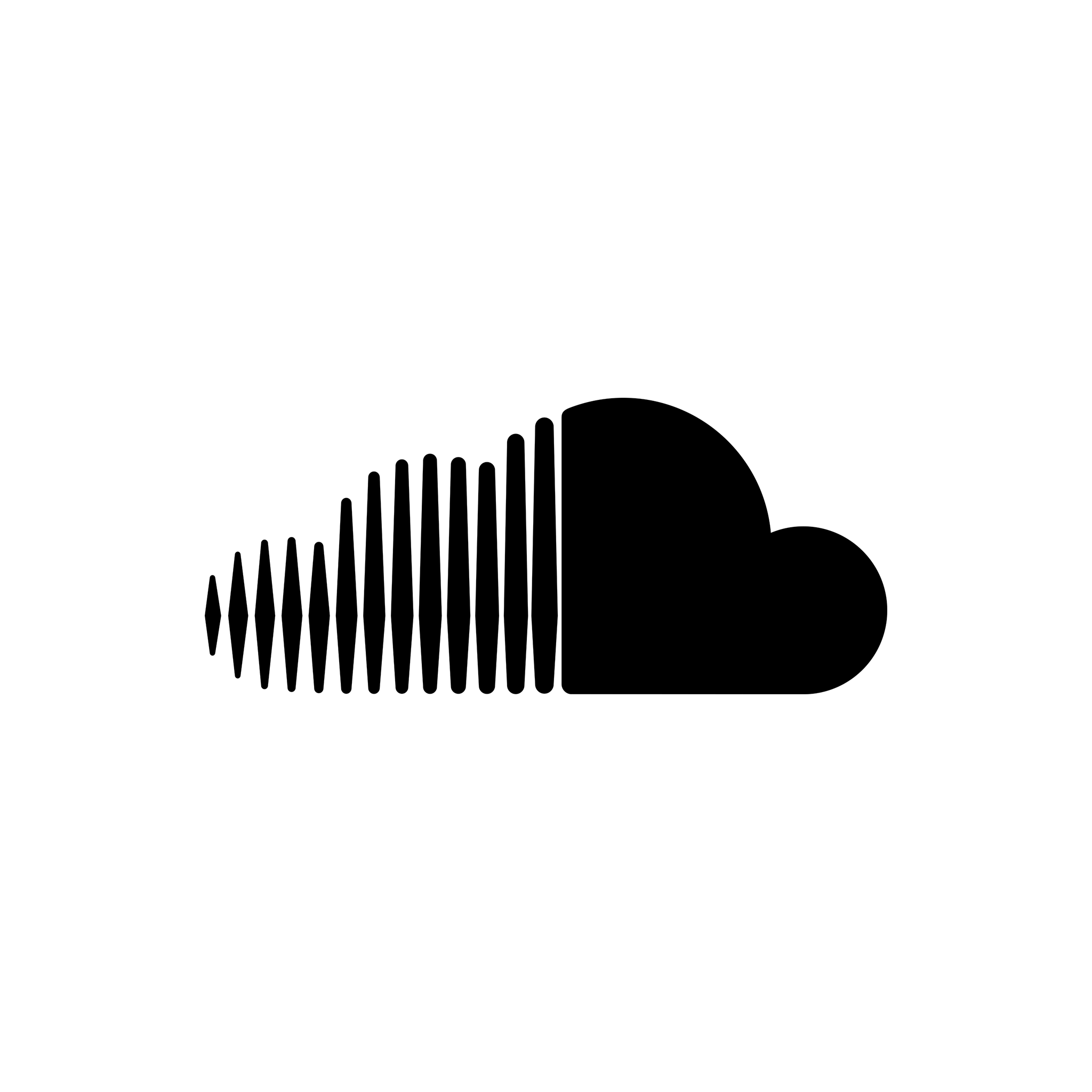 Black SoundCloud Logo - Soundcloud, Black icon