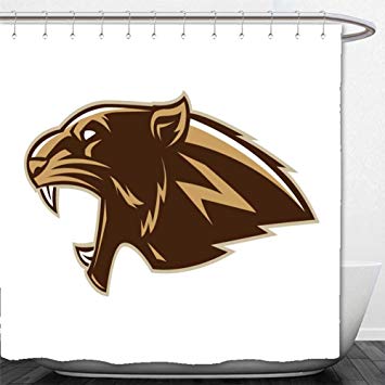 Jaguar Head Logo - Amazon.com: Beshowere Shower Curtain jaguar head logo: Home & Kitchen