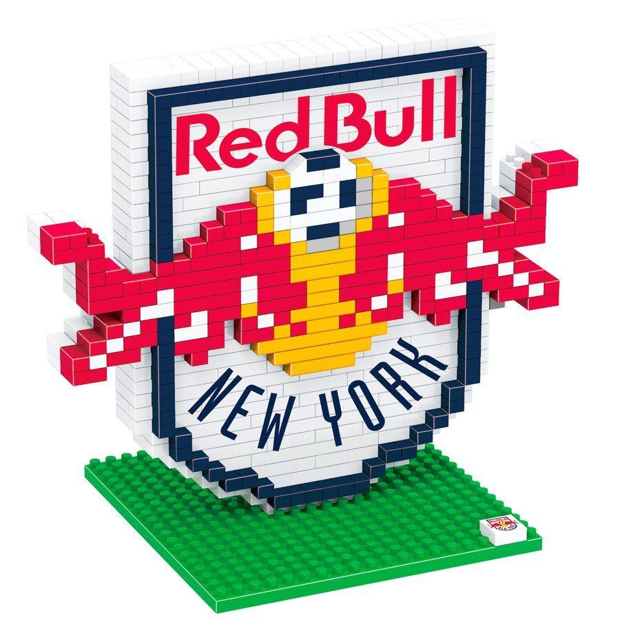 New York Red Bulls Logo - New York Red Bulls Logo 3D BRXLZ Puzzle
