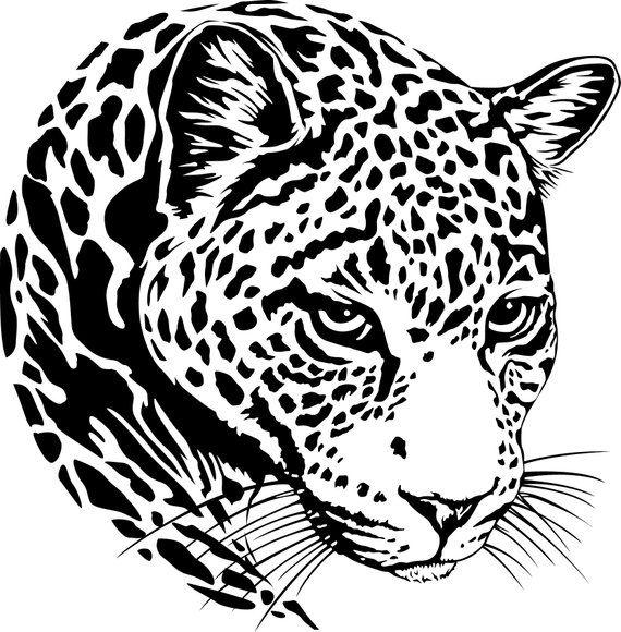 Jaguar Head Logo - Jaguar Head Logo svg Silhouette Vinyl Cutting File DFX | Etsy
