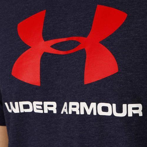 Red Under Armour Logo - Under Armour Charged Cotton Sportstyle Logo T-Shirt Men - Dark Blue ...