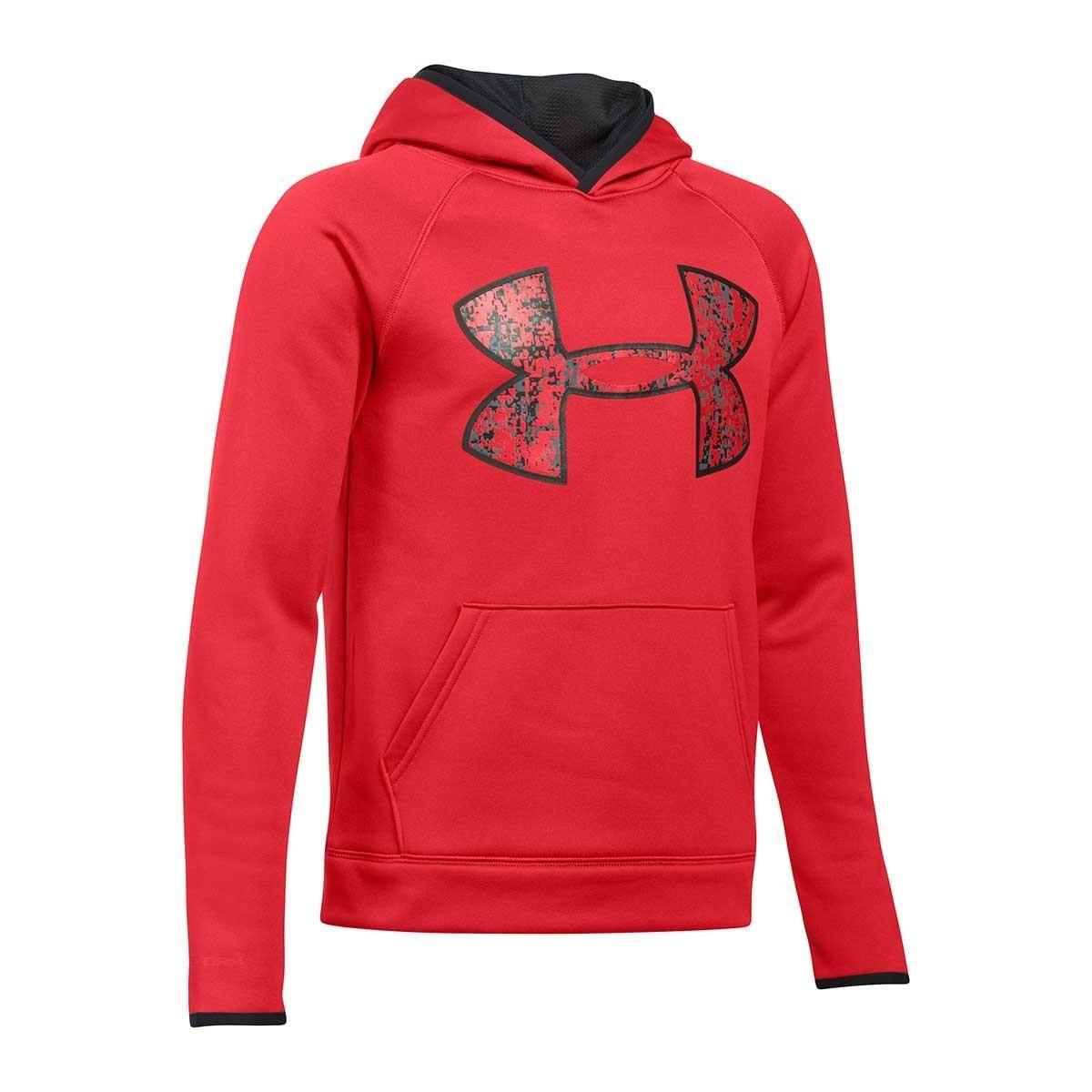 Red Under Armour Logo - Kids Red Under Armour AF Big Logo Hoodie | rugbystore