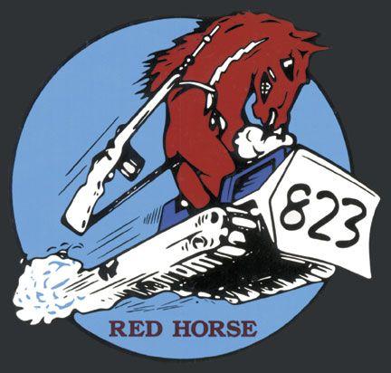 USAF Red Horse Squadron Logo - GOMACO, Manufacturer of Concrete Slipform Paving Equipment: GOMACO World