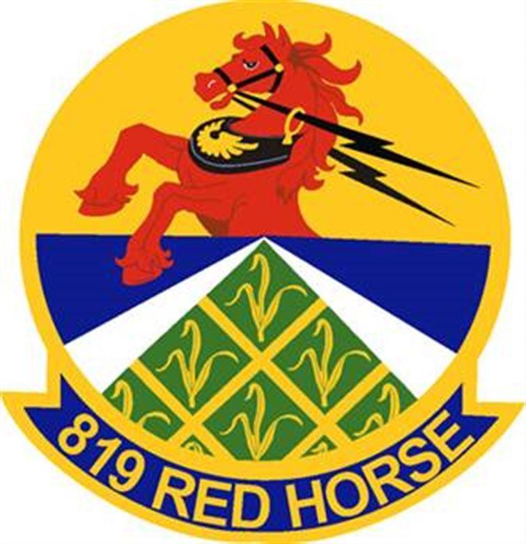 USAF Red Horse Squadron Logo - 819th RED HORSE Squadron > Malmstrom Air Force Base > Display