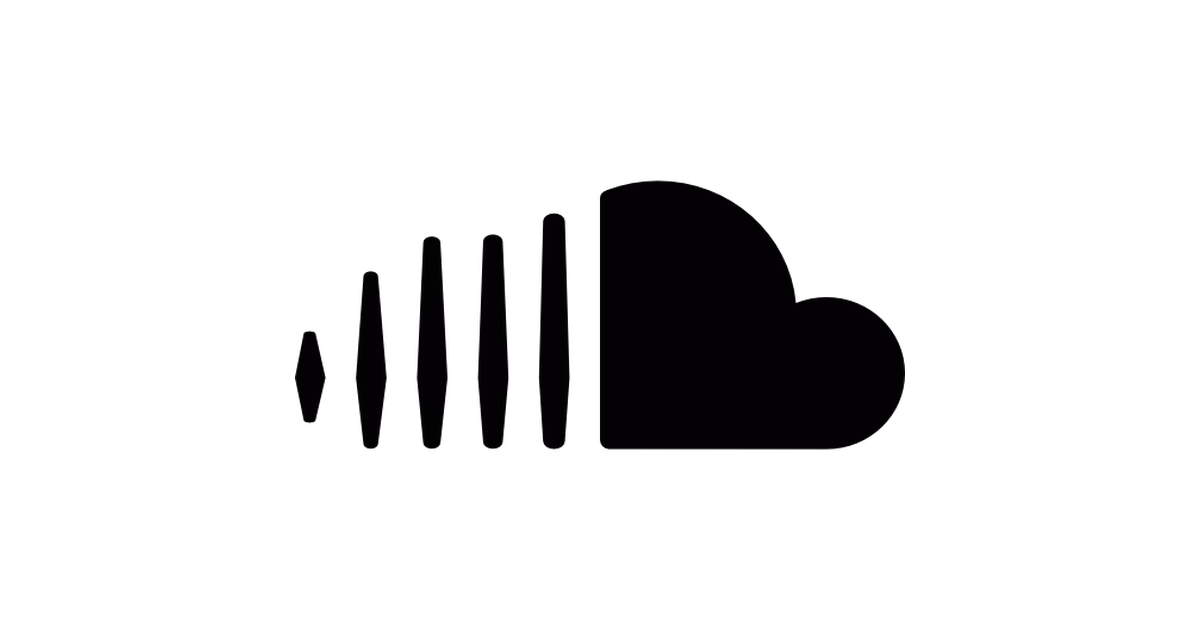 Black SoundCloud Logo - SoundCloud logo - Free logo icons