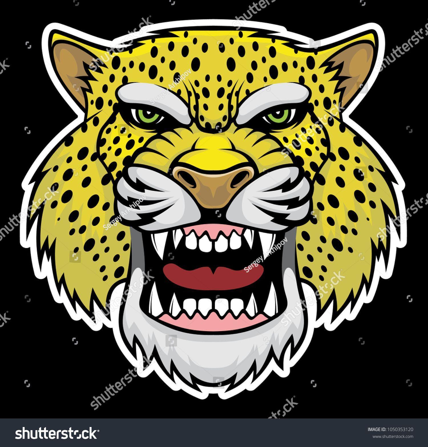 Jaguar Head Logo - Angry jaguar head logo. | Shutterstock | Pinterest | Logos, Jaguar и ...