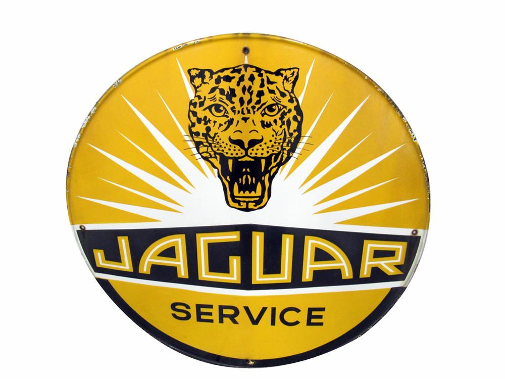 Jaguar Head Logo - Extremely Rare Late 1940s 50s Jaguar Service Single Sided Dea