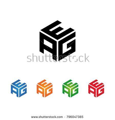 Three Orange Logo - three letters Logo Initial Template.Modern Style. Hexagon concept ...
