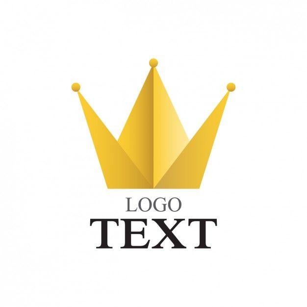 Yellow Gold Crown Logo - Crown logo template Vector | Free Download