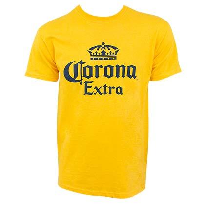 Yellow Crown Logo - Corona Extra Crown Logo Yellow Men's T-Shirt