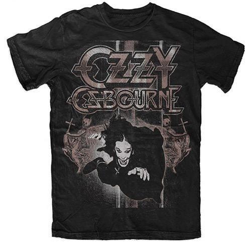 Ozzy Osbourne Band Logo - Ozzy Osbourne Band Riding Demons T-Shirt - Black – SkateAmerica