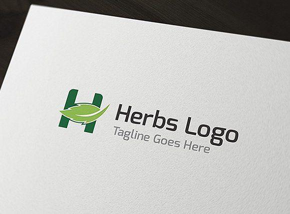 Herb Logo - Herbs Logo - H logo ~ Logo Templates ~ Creative Market