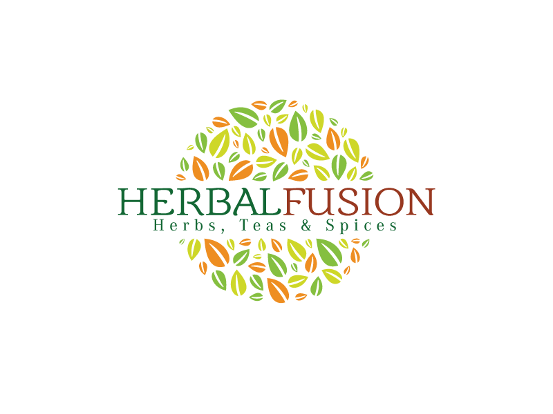 Herb Logo - Retail Logo Design for Herbal Fusion specialty teas, herbs & spices