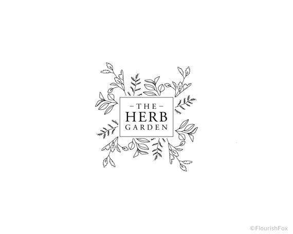 Herb Logo - Botanical Logo Design - Herb Logo Design, Premade Logo, Square Logo ...