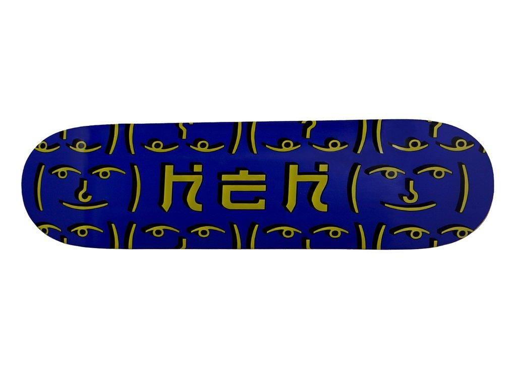 Blue Top and Yellow Logo - HEH OG Yellow Logo Blue Top / Bottom - Skateboard Deck – Versus Pro ...